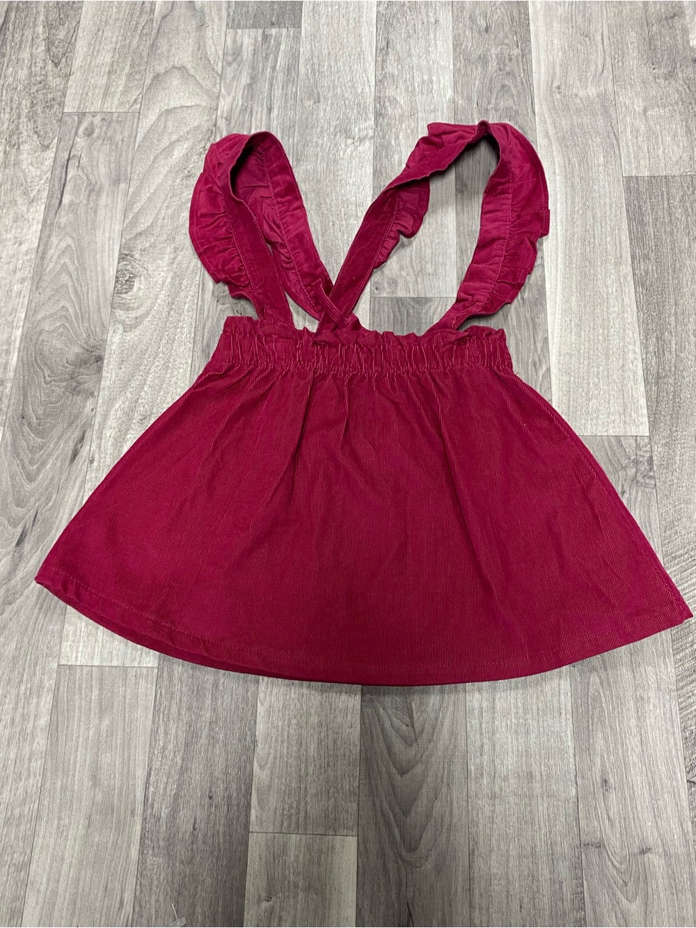 Carter's Girls' Ruffled Strap Skirt - Deep Burgundy